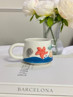 Deniz Yıldızı Kabartmalı Mug